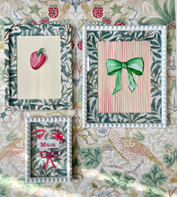 Fabric picture frames and mounts, William morris and Liberty Betsy