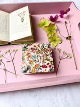 Liberty of London Mini Wooden/fabric Flower press, Gift for crafters , Flower pressing Tool