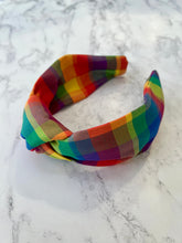 Knotted headbands in Liberty Prints and Tartan checks