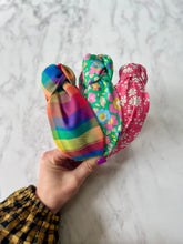 Knotted headbands in Liberty Prints and Tartan checks