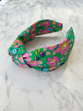 Knotted headbands in Liberty Prints and Tartan checks
