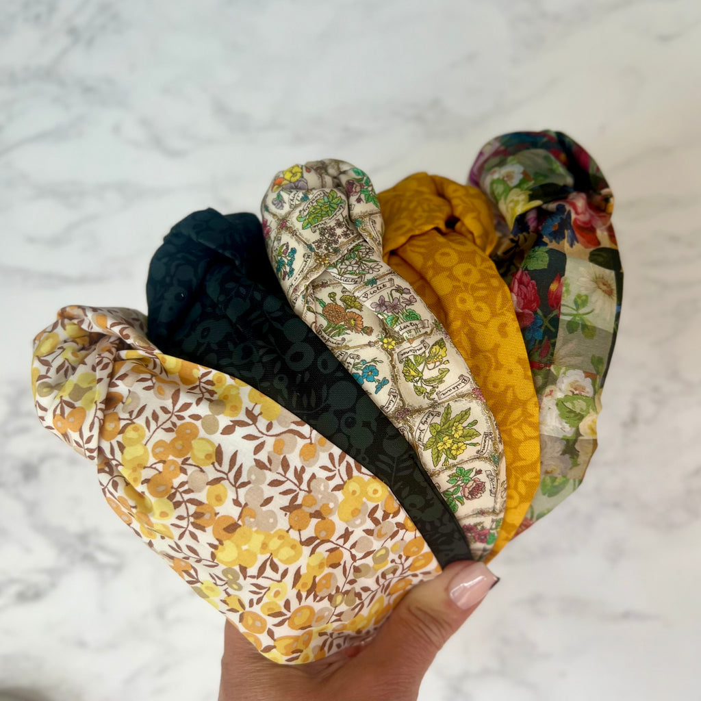 Liberty Top Knot Hair Band – Kaye Hannabuss Textiles