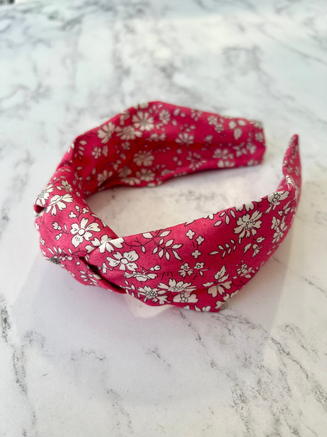 Knotted headbands in Liberty Prints and Tartan checks