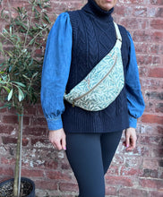 William Morris Quilted Bum Bag, Zipped Crossed Body Bag