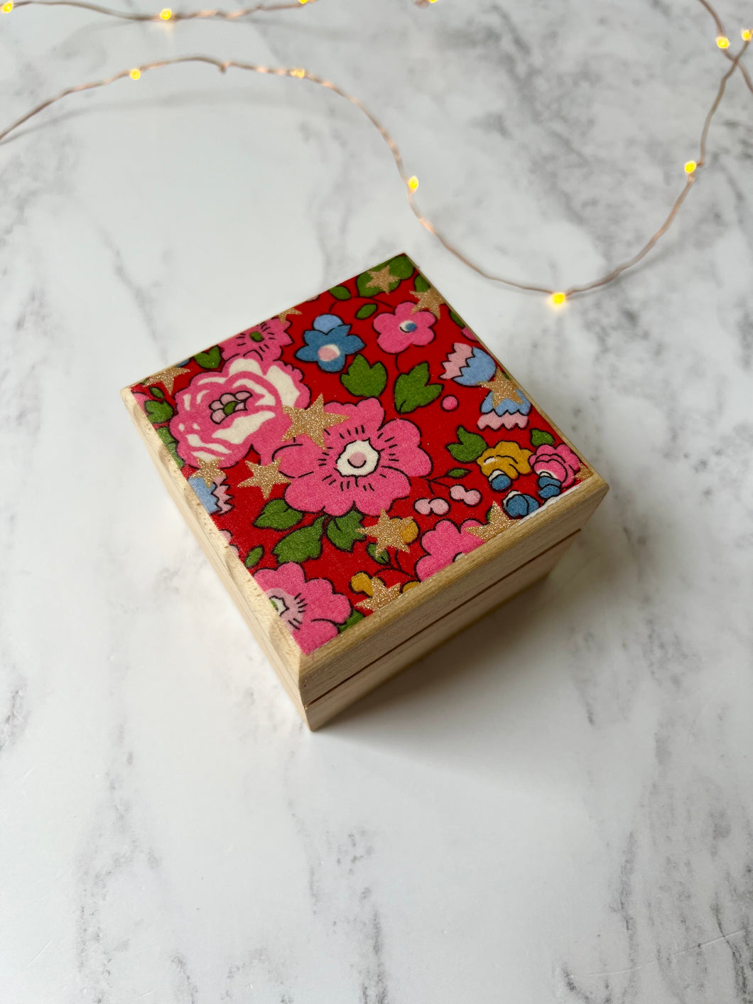 Liberty Christmas Trinket Dish, Ring Box, Gift Box