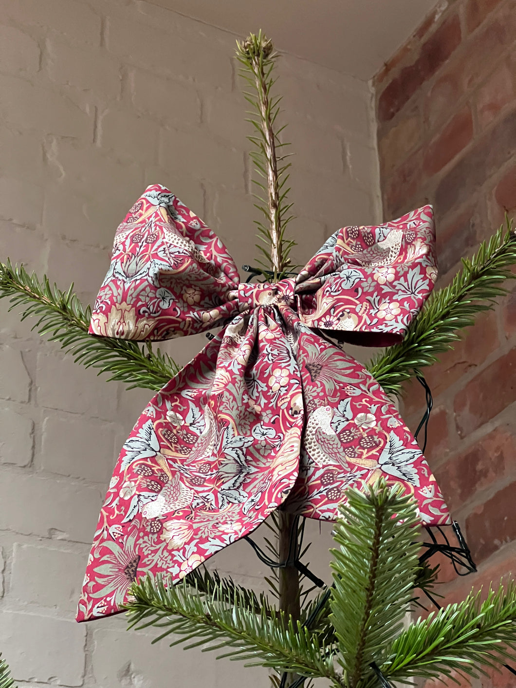 Big Decorative Door Bow in William Morris and Liberty prints