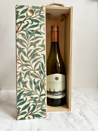 William Morris Wooden Wine Gift Box.