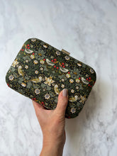 Strawberry Thief Clutch Bag, William Morris duck egg