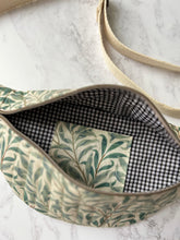 William Morris Quilted Bum Bag, Zipped Crossed Body Bag