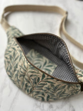 William Morris Quilted Bum Bag, Zipped Crossed Body Bag