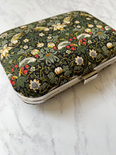 Strawberry Thief Clutch Bag, William Morris duck egg