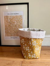 William Morris Fabric storage basket, planter, vase