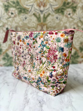 Liberty Wild Flowers zipped cosmetic bag