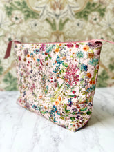 Liberty Wild Flowers zipped cosmetic bag