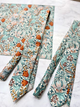 William Morris Golden Lily Neck Tie, Wedding Tie