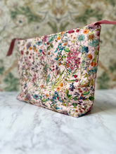 Liberty Wild Flowers zipped cosmetic bag