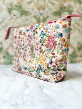 Liberty Wild Flowers zipped cosmetic bag