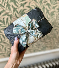 Strawberry Thief Clutch Bag, William Morris duck egg