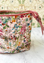 Liberty Wild Flowers zipped cosmetic bag