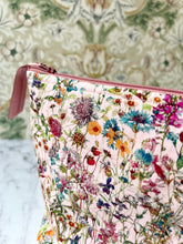 Liberty Wild Flowers zipped cosmetic bag