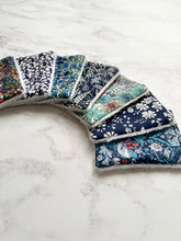 Liberty print Re Usable Face Wipes- Blue collection