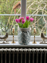 William Morris Fabric storage basket, planter, vase