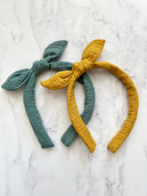 Crinkle Cotton Tie Top Alice Band