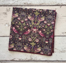 Liberty Pocket Square 'Strawberry Thief'