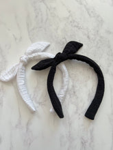 Crinkle Cotton Tie Top Alice Band