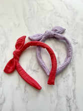 Crinkle Cotton Tie Top Alice Band