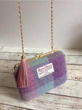 Pastel Check Harris Tweed Clutch Bag
