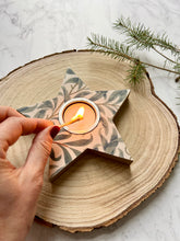 William Morris Christmas Star Tea Light Holder