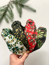 Christmas Mistletoe Knotted Hairband