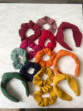 Crinkle Cotton Top Knot Hair Band
