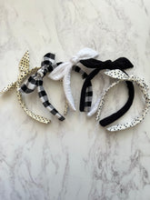 Crinkle Cotton Tie Top Alice Band