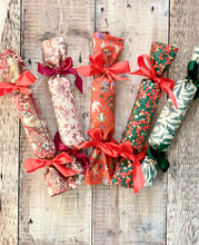 Re usable fabric Christmas crackers / wrap