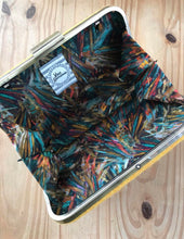 Mustard Harris Tweed Clutch Bag