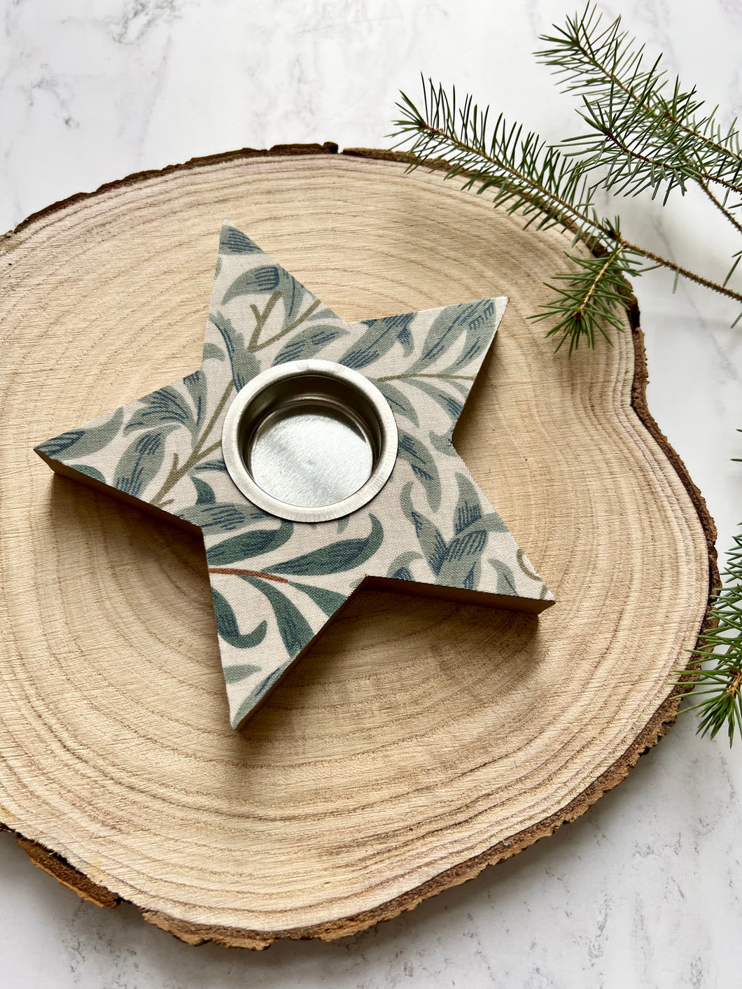 William Morris Christmas Star Tea Light Holder