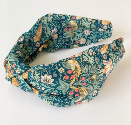 Strawberry Thief Knotted Headband