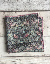 Liberty Cotton Pocket Square Strawberry Thief