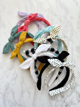 Crinkle Cotton Tie Top Alice Band