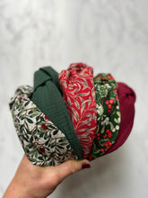 Christmas Mistletoe Knotted Hairband