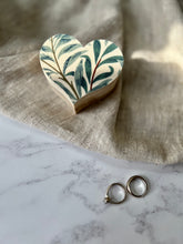 William Morris Heart Shape Ring Box, Trinket Box with Lid.