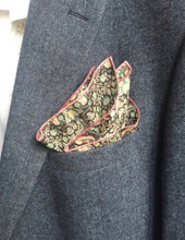 Liberty Cotton Pocket Square Strawberry Thief