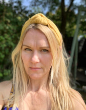 Crinkle Cotton Top Knot Hair Band