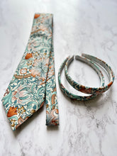 William Morris Golden Lily Neck Tie, Wedding Tie