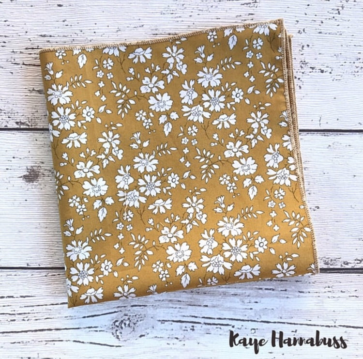 Liberty Pocket Square 'Capel' Mustard