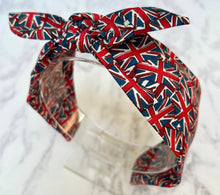 Union Jack Top Knot Hairband