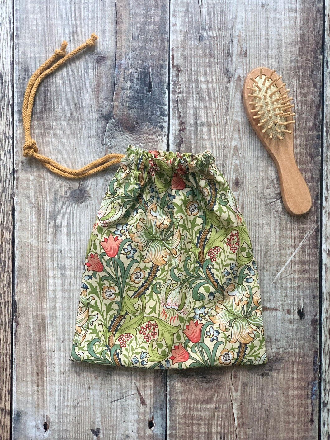 William Morris Drawstring Bag,