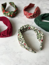 Christmas Mistletoe Knotted Hairband